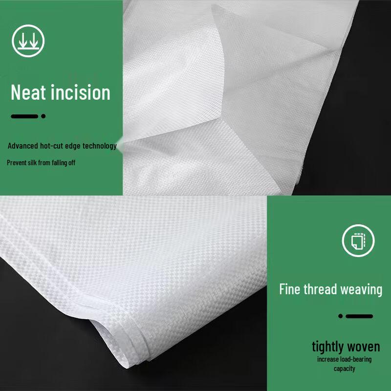 Heavy-Duty White Woven Utility Bags