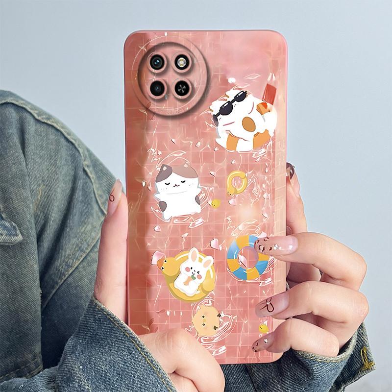 For Itel S23 Phone Case S665L Cover Soft Silicone Cute Panda Flower Boys Girls Painted Shell Cartoon Funda Protect Casing Coque