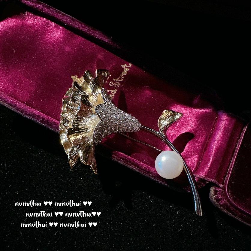 Macaron Watermelon Gem Butterfly Brooch, Rich Woman S Joy, 18K Gold Plated, Emerald Wings Zircon Brooch
