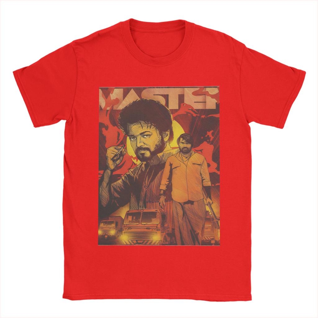 Unisexs Tshirt Thalapathy Vijay Fashion 100 Cotton Tee Shirt Short Sleeve T Shirts Crewneck Clothing Gift Idea
