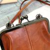 New Women's Vintage Crossbody Bag with Adjustable Shoulder Strap & Kiss Lock Closure Elegant Small Shoulder Bag