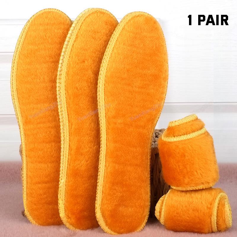 NEW Winter Plush Warm Insole for Shoes Thicken Snow Boots Shoe Sole Thermal Insert Sports Running Insoles Men Woman Heating Pads