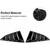 Black Rear Side Window Blinds Quarter Louver Trim for Chevrolet Camaro 2016-