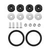 Multiple Colors Universal Front Rear Bumper Trunk Quick Release Fastener Kit with Release Tabs and O-Ring For Racing Drifting