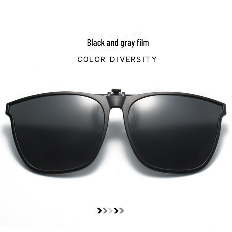 

Мужские поляризованные солнцезащитные очки GM 2024 с откидной клипсой для близорукости и защитой от ультрафиолета polarized lenses чёрный/серый