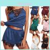 Elegant Women Lace Sleepwear Pajamas Set With Soft Fabric And Stylish Design For Comfort