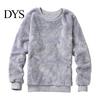 Male Pullover Sweatshirt Men Double-sided Plush Long Sleeve O-neck Loose Fit Windproof Keep Warm Streetwear Solid Color Winter Top for Outdoor