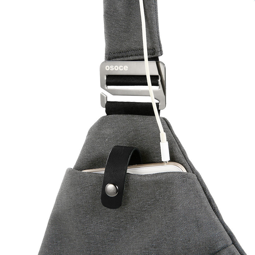 Plecak na ramię Torba na klatkę piersiową Lekki plecak sportowy na świeżym powietrzu Podróże Piesze wycieczki Z zabezpieczeniem przed kradzieżą Torba na ramię Crossbody