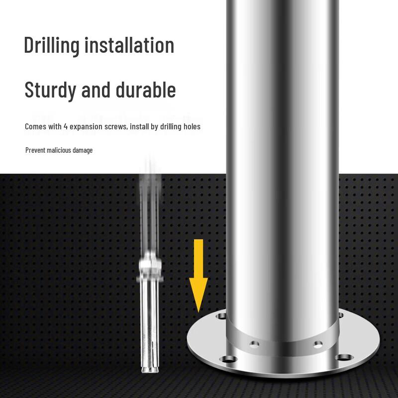 Lurong Stainless Steel Flange Fixed Safety Bollard