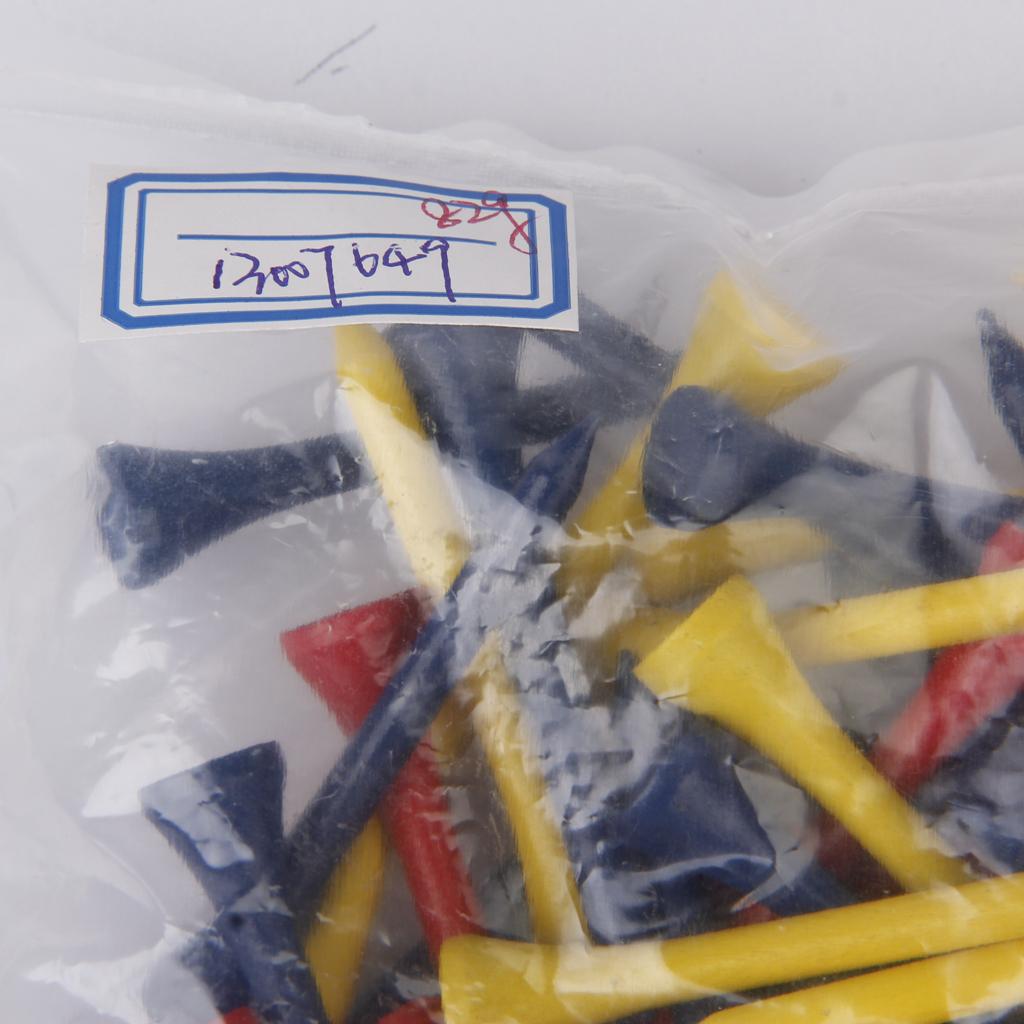 200x Mixed Color Wooden Wood 54mm Tool Accessories