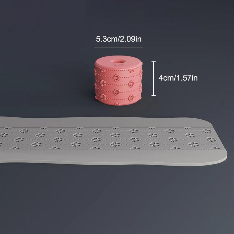 Clay Stamp Roller Geometric Flower Patterns Relief Rolling Tool Ceramic Clay Texture Wheel Clay Molds DIY Clay Tools Art Decor