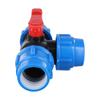 PE Rohr 3-Wege-Kugelhahn Hochwertige PE Rohrverbindung 20mm 25mm 32mm 40mm 50mm Anschluss Schlauch Professionelle Wasserflusslösungen
