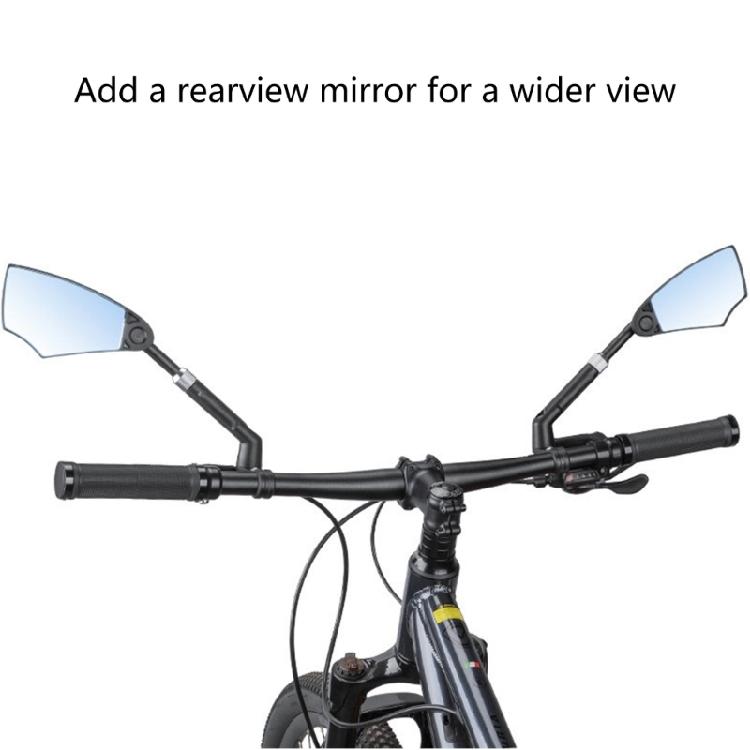 Espejo de Seguridad Giratorio 360 Grados con Mango Largo para Diversas Bicicletas