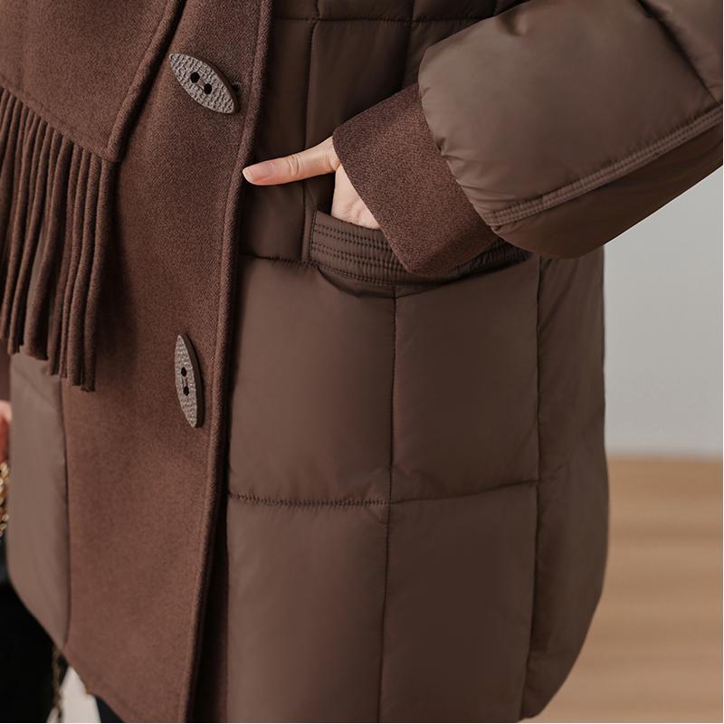 Móda Dámské Zimní Kabáty Plus Size Elegantní Volné Silné Teplé Dlouhé Parky Dámská Bunda