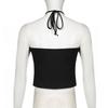 European and American Retro Neck Hanging Suspender Sexy Backless Slim Fit Vest