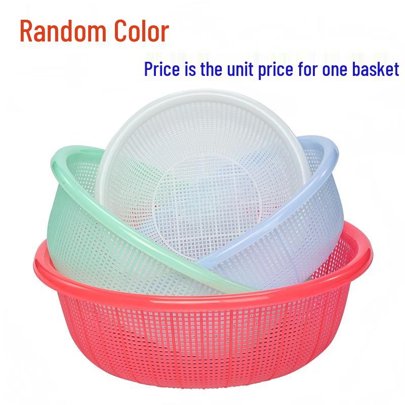Round Plastic Drain Basket Set of 10