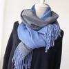 Keep it for yourself, feel soft sister scarf, women's winter versatile double-sided solid color scarf, long thickened warm shawl