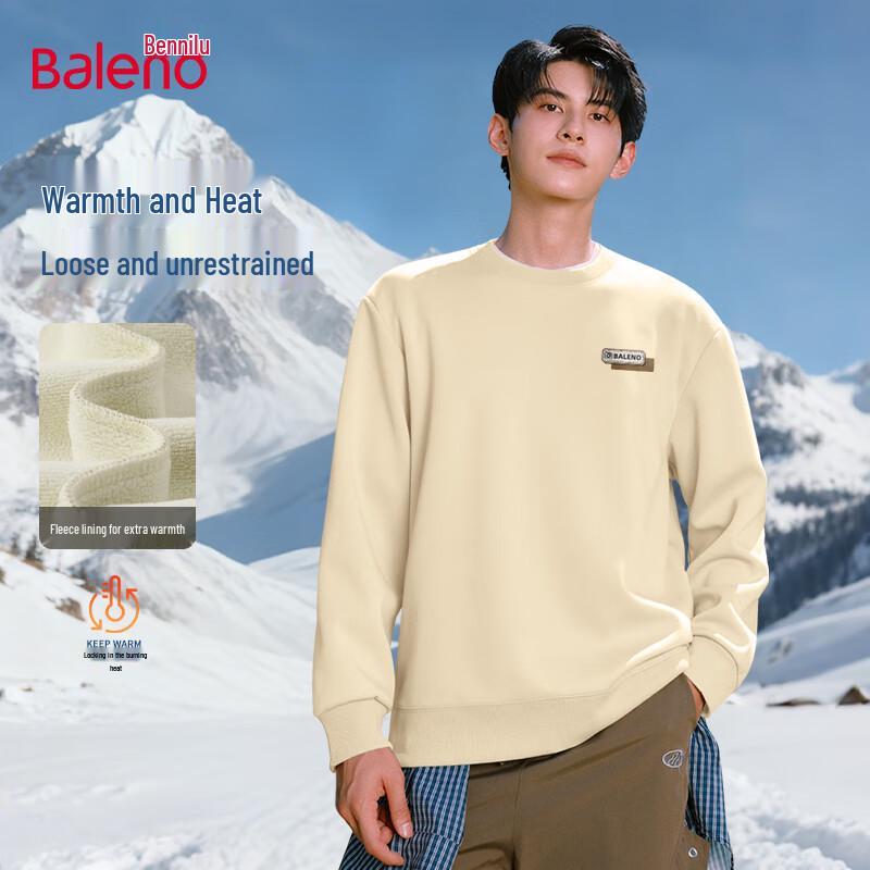 Baleno Men's Fleece Lined Crew Neck Sweatshirt