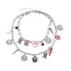 Multilayer Stacked Bird Flower Love Sunflower Accessories Pendant Necklace Summer Beach Women's Clavicle Chain