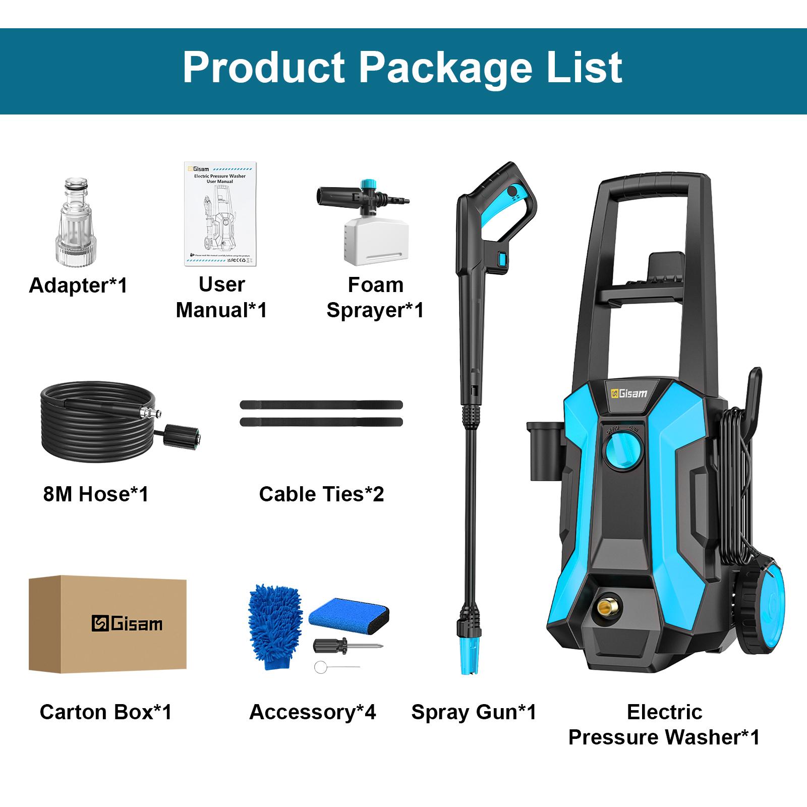 Gisam 2200W High Pressure Car Washer
