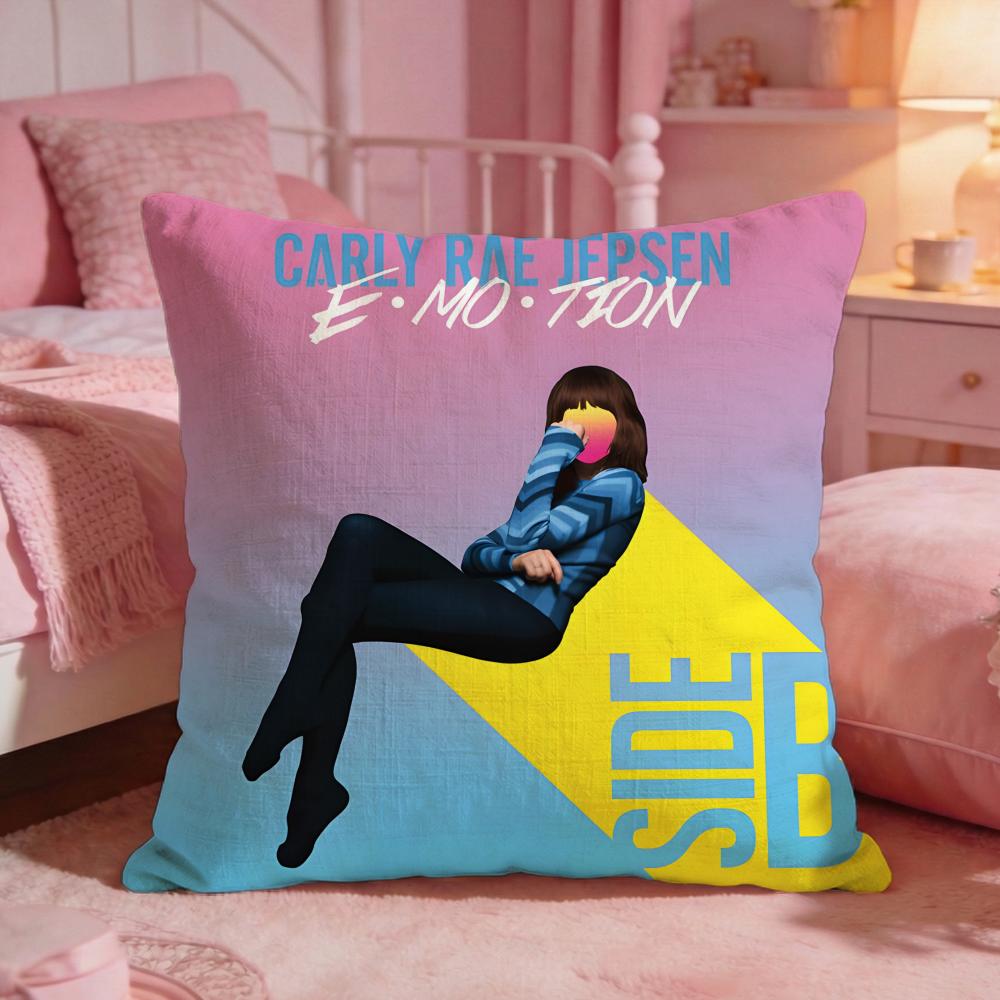 Carly Rae Jepsen Cushion Cover Premium Comfort Reversible Pillow Cove Two In One Design for Any Room Car Interior