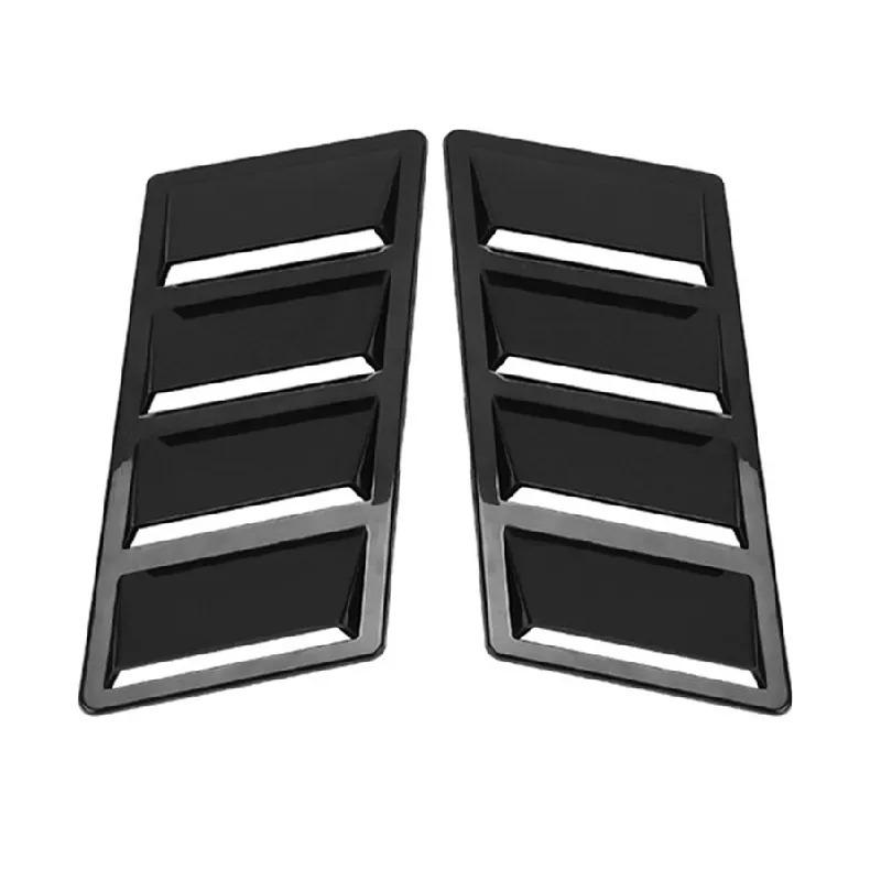 

1 пара универсальных воздухозаборников на капот автомобиля, жабры, декоративная накладка на капот, воздухозаборник, глянцевый черный