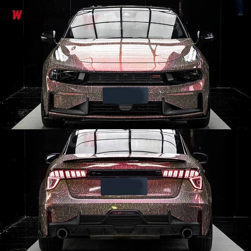 Car Stickers Creative Ice Crackle Vinyl Wrap Protection Film Waterproof Anti-scratch Sticker for Motorbike Car Accessories