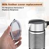 Milk Frother Lid for Nespresso Aeroccino 4, Plastic Milk Frother Cover Lid Seal Replacement Parts Fits for Nespresso Milk Frother Accessories (Black)