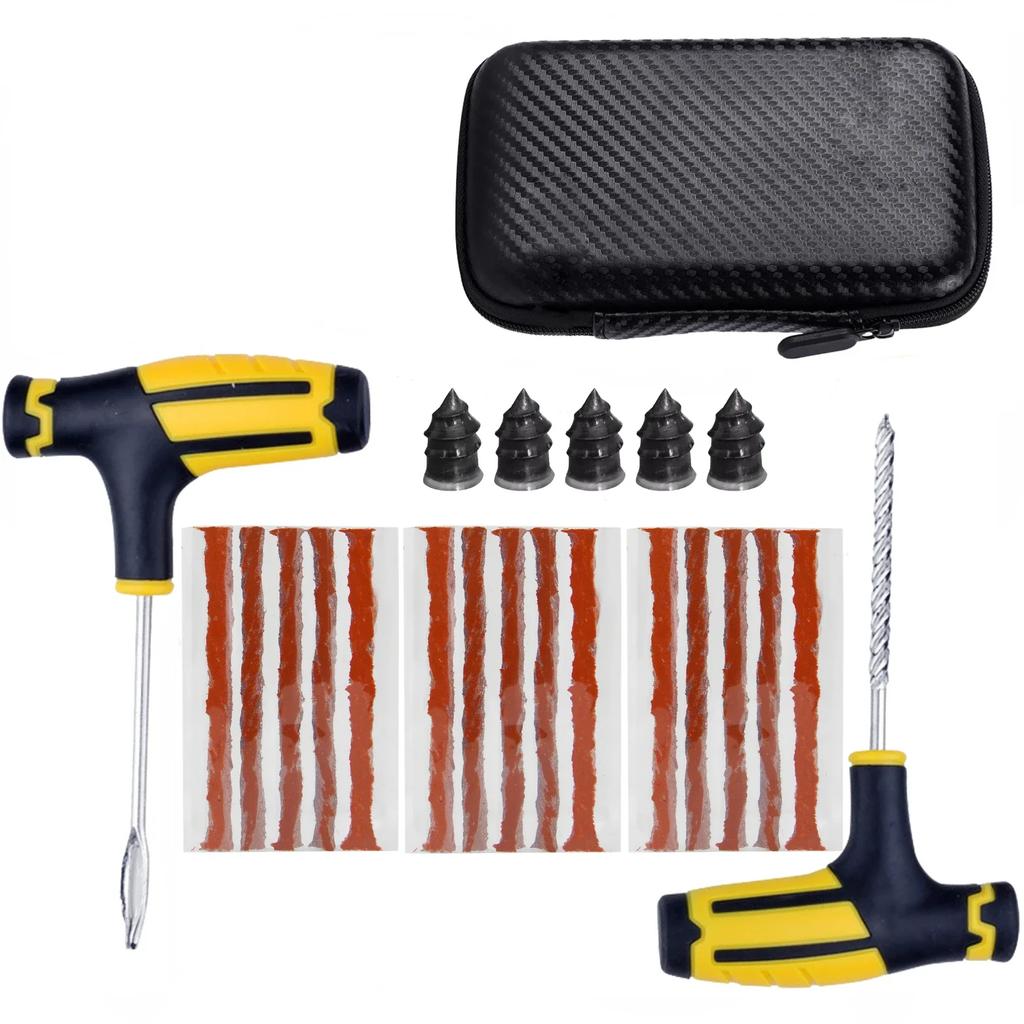 Motorcycle Tire Repair Kit car Puncture Plug Tools Tyre Puncture Emergency for Tire Strips Stirring Glue Repair Tool Kit