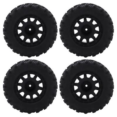4Pcs RC Car Tires Replacement Stable Rubber RC Climbing Car Tires for 1 8 Climbing Car Models Black