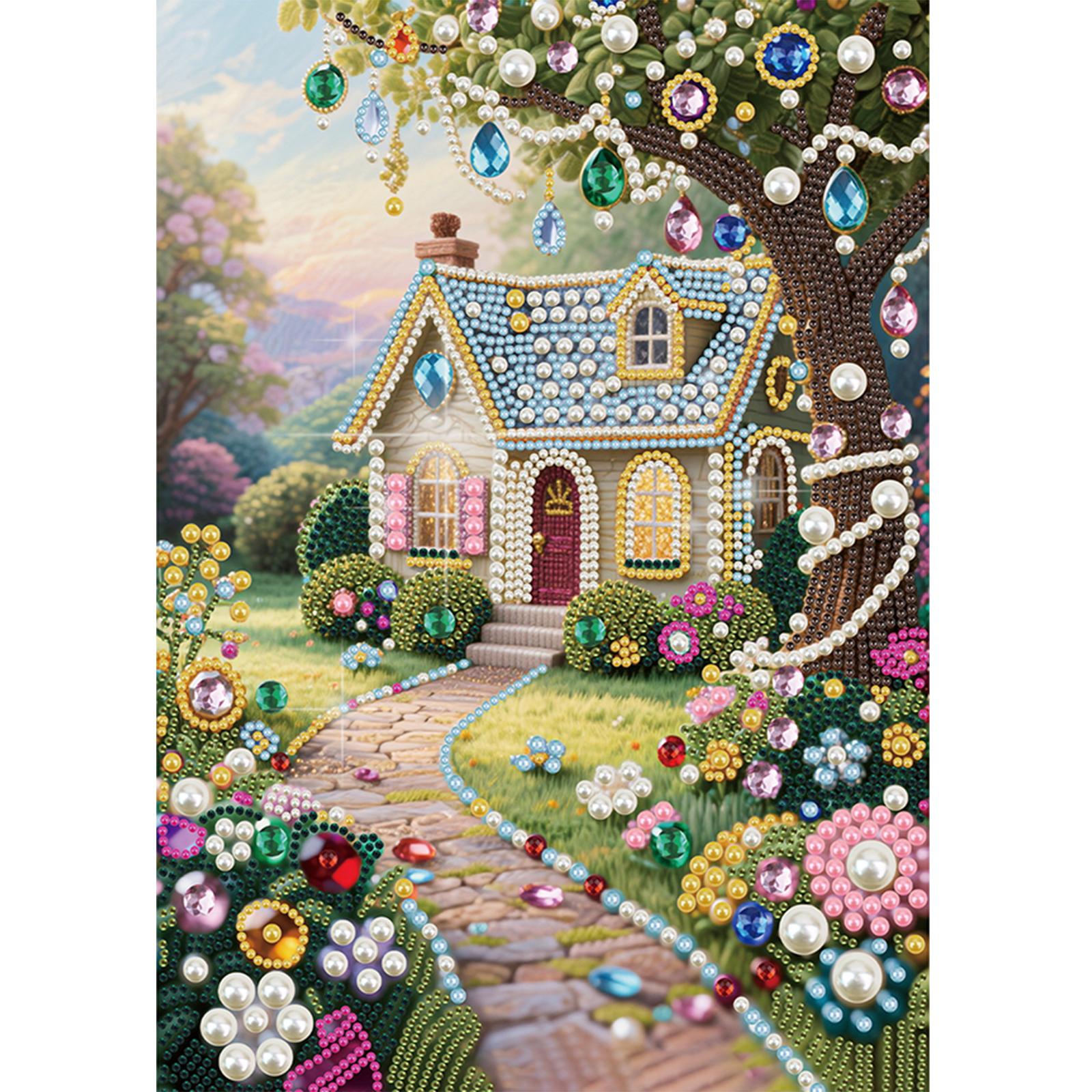 

Dream DIY Partial Diamond Pearl Painting Kit 30x40cm Pearl Painting Art Kits Special Shape for Adults Beginners Home Wall Decor