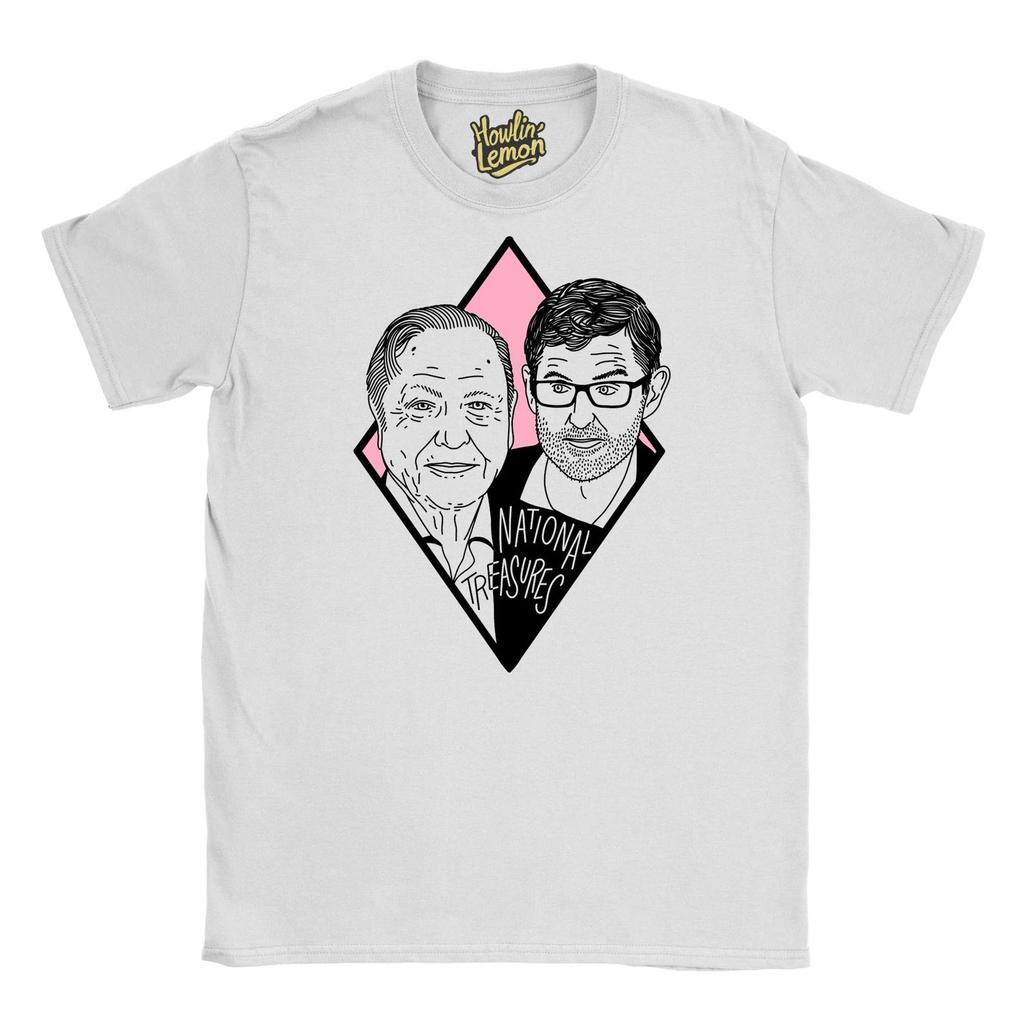 Louis Theroux and David Attenborough T-Shirt and kids tshirt National Treasures | BBC