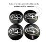 For Subaru WRX BRZ DRL XV STI Outback Legacy Forester Impreza Tribeca 4pcs 60/65mm Car Wheel Center Emblem Stickers Hub Decals Y12