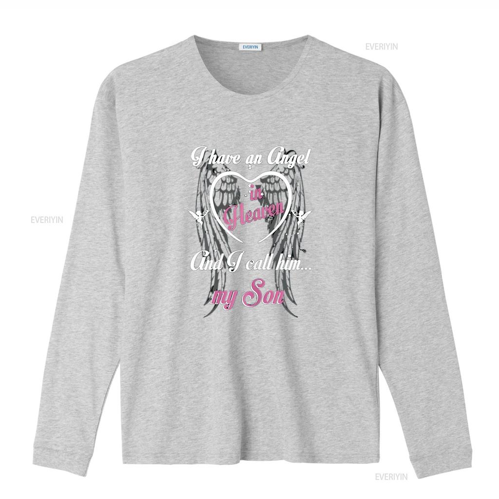 I Have An Angel In Heaven Call Him My Son For Lost T Shirt vintage Washed designer clothes Soft Unisex Breathable Comfortable