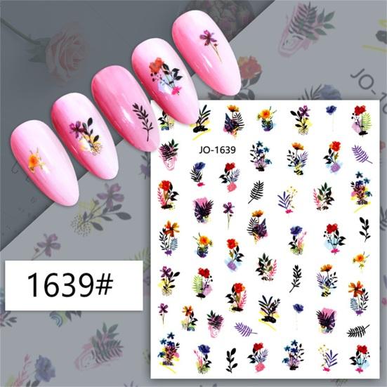 Nail Art Sticker Eye-catching Strong Stickiness Paper Colorful Fingernail Sticker DIY Nail Art