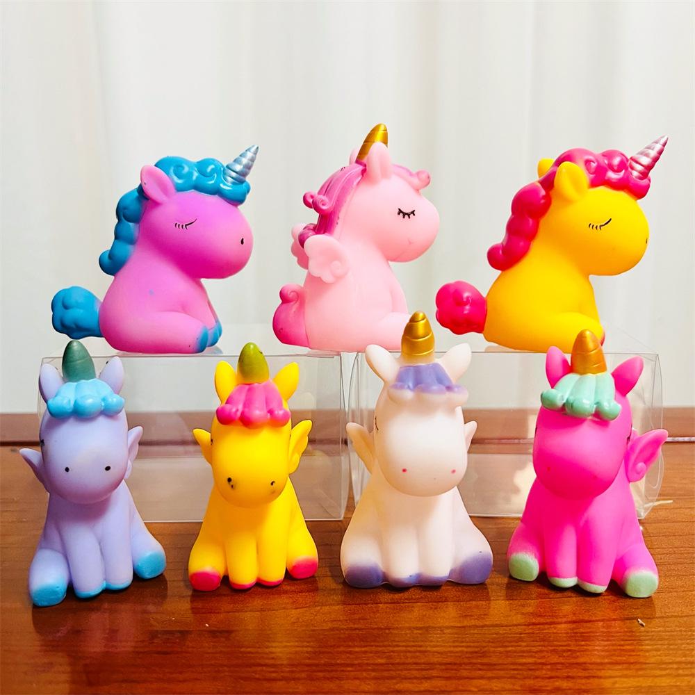Flying Horse Night Light Gift Set - Horse Ornament String Lights with Preserved Flower