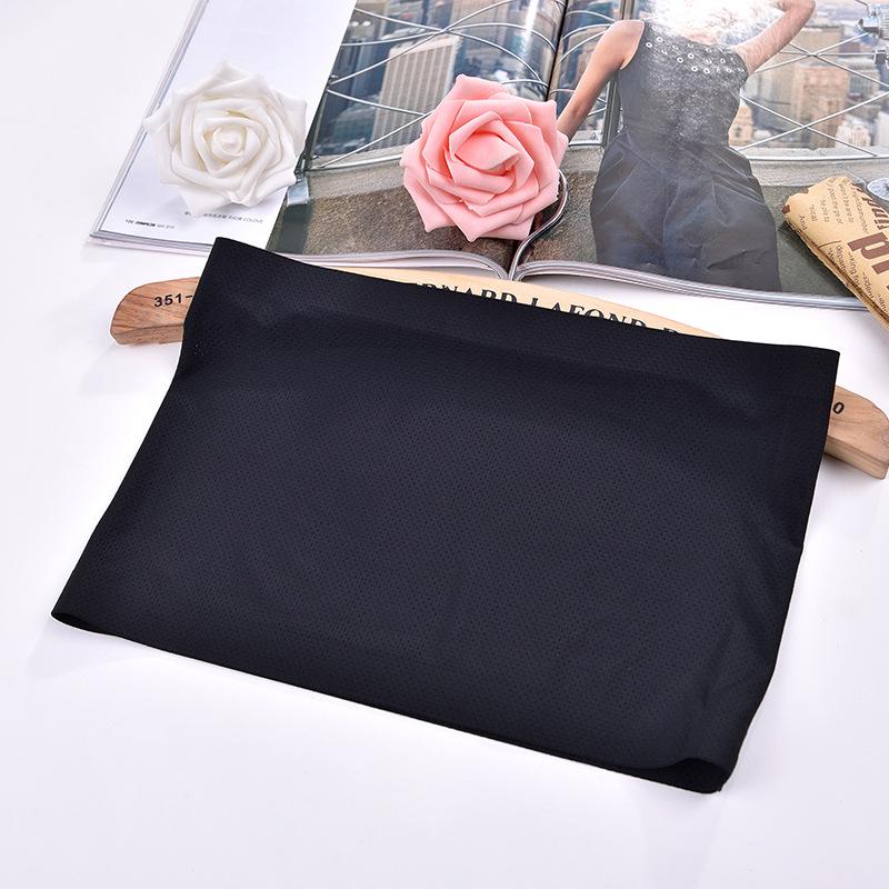 

Женский цельный бесшовный бюстгальтер с защитой от выцветания ледяного шелка, дышащее нижнее белье с отверстиями, женский бюстгальтер с запахом one size чёрный