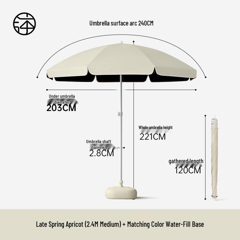 Large Outdoor Sunshade Commercial Stall Umbrella