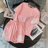 2025 TB Women's Four-Bar Sports and Leisure Shorts Set - Classic Fashion Two-Piece Suit for Summer