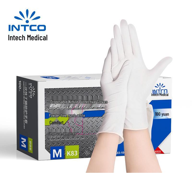 Durable Disposable Nitrile Gloves for Food Handling and Inspection