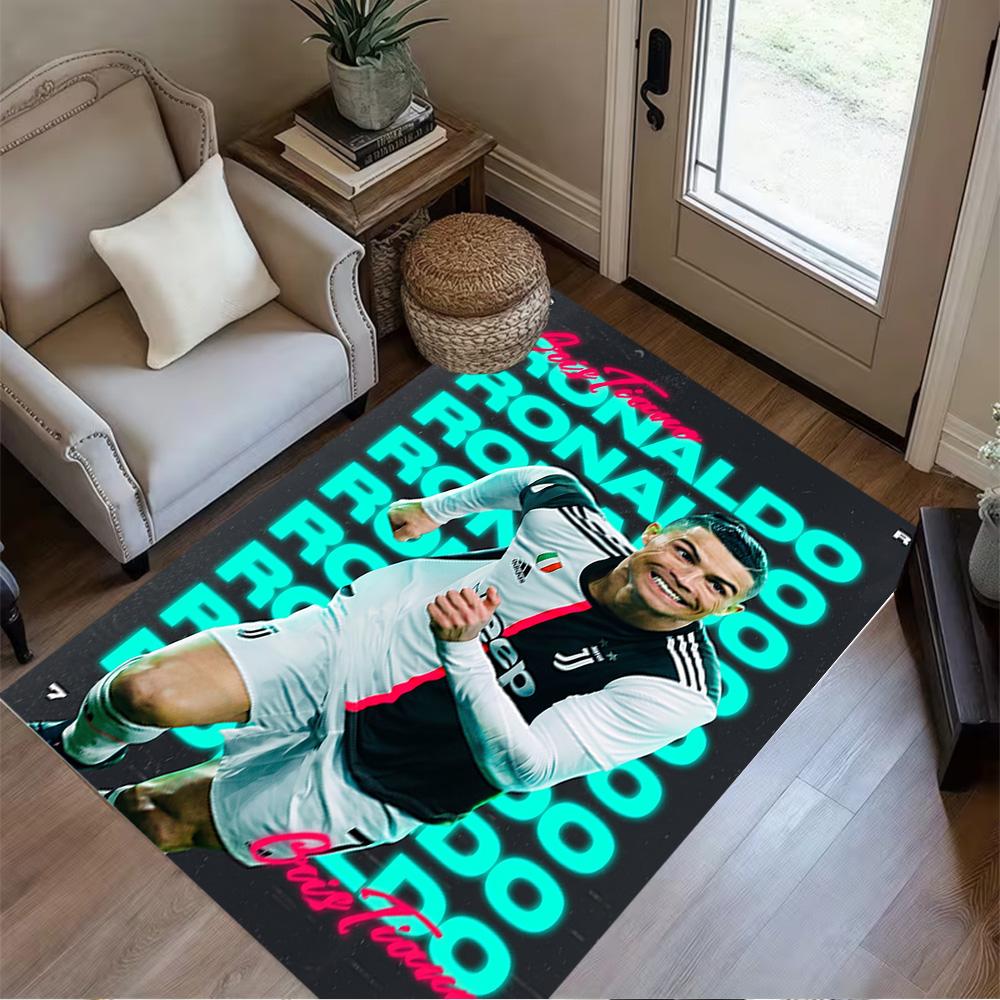 Ronaldo Cr7 Legend Floor Rug Office Rug Suitable for Bedrooms Dining Room Decorate Room Playrooms Anti-slip Rug Office Home Decor