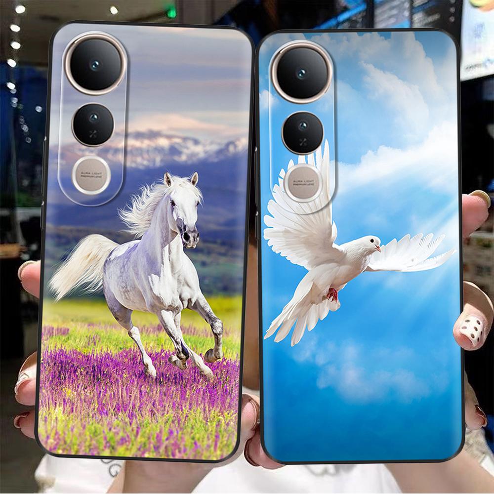 For Vivo V50 Lite 5G 4G Case Fashion Flower Soft High Quality Housing For Vivo V50Lite 4G Back Cover Colorful Phone Casing Funda