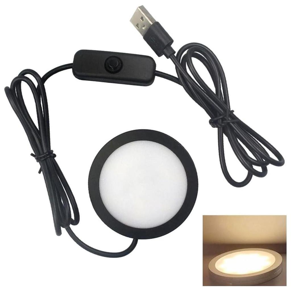 Usb Led Cabinet Light Smd2835 With/switch 5v Cable Under Lights Cool Warm Neutral White Ceiling Spot Lamp Surface Mounted 3watts