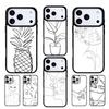 One Line Art Aesthetic Drawing Mobile Phone Case Compatible with IPhone 17 16 15 14 13 12 11Pro Max 17 Air Cover