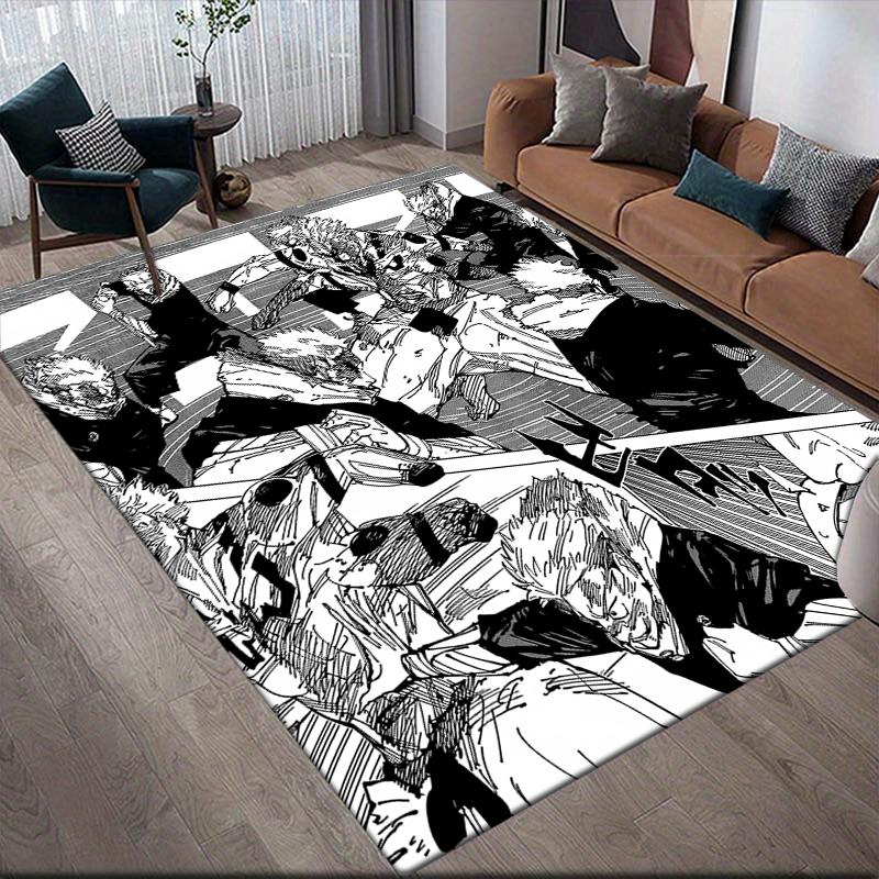 

Jujutsu Kaisen Classic Manga Square Area Rug, Non-Slip Floor Mat for Home Decor, Perfect Gift for Fans.chl 60x90cm