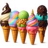 Adesivi Murali Decorativi Gelato Colorato Decorazione Cucina Sala da Pranzo Soggiorno Armadio Frigorifero Adesivi M1269