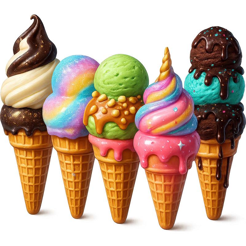Adesivi Murali Decorativi Gelato Colorato Decorazione Cucina Sala da Pranzo Soggiorno Armadio Frigorifero Adesivi M1269