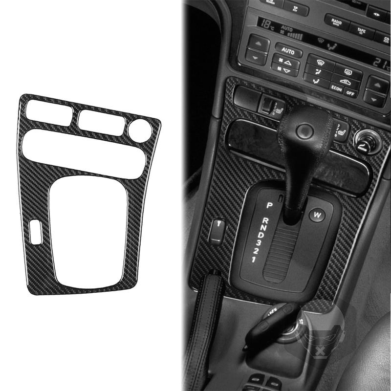 For Saab 9-5 2003-2005 Real Carbon Fiber Sticker Transmission Gear Shift Panel Border Car Accessories Interior Decorative