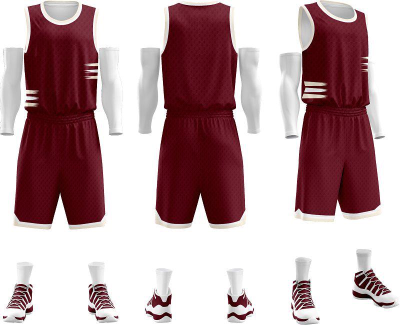 American Style Moisture-Wicking Basketball Uniform Set - Customizable Team Sportswear