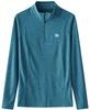 YIRUIYA Golf and Tennis Long Sleeve UV Trekking Women's Wear, Half-Zip Shirt, Top, Stretch, Moisture-Wicking, Quick-Drying, Protection, Innerwear,
